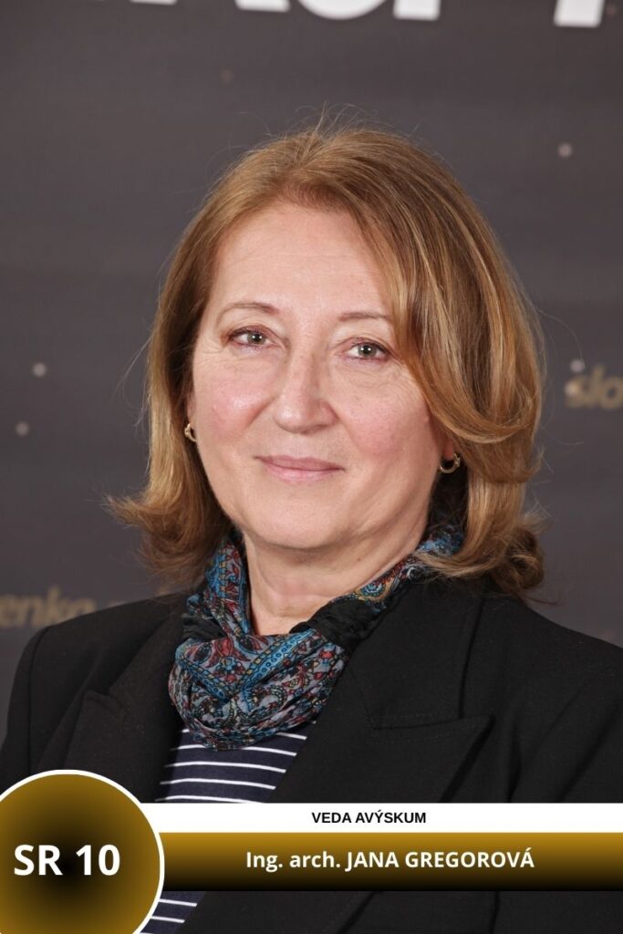 SR 10 - Ing. arch. JANA GREGOROVÁ, profesorka na Katedre architektúry Stavebnej fakulty na Slovenskej technickej univerzite v Bratislave