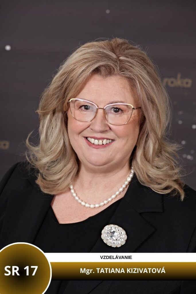 SR 17 - Mgr. TATIANA KIZIVATOVÁ, riaditeľka Základnej školy s materskou školou J.A. Komenského v Bratislave