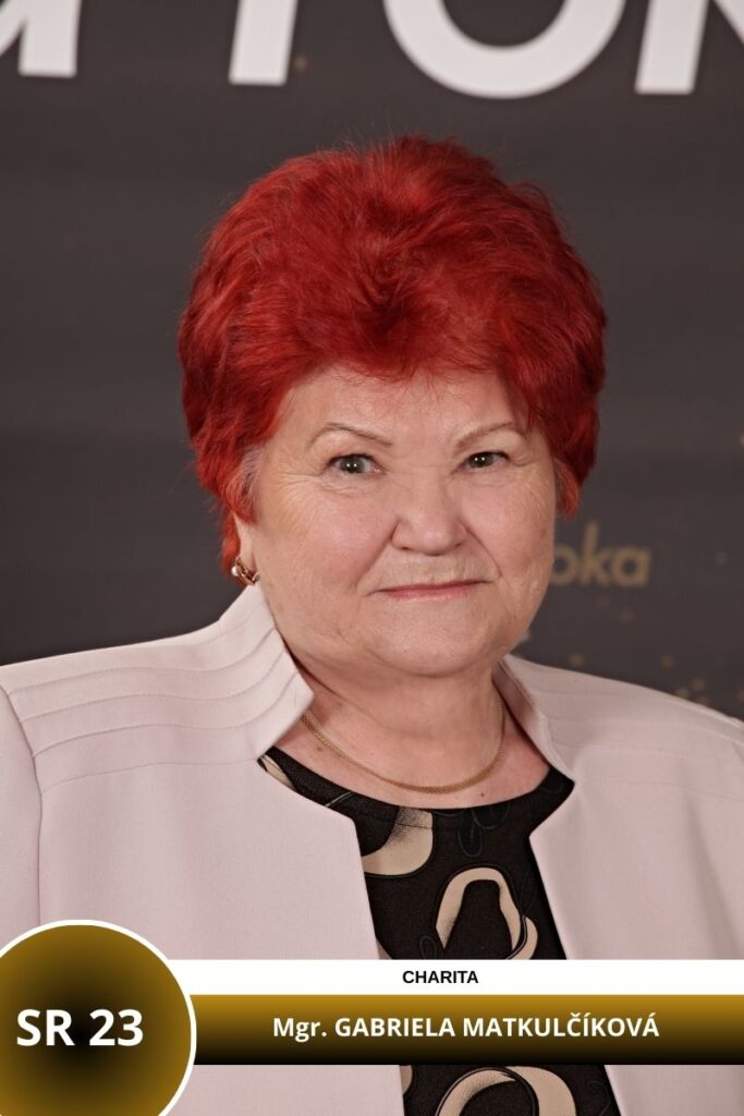 SR 23 - Mgr. GABRIELA MATKULČÍKOVÁ, zakladateľka Občianskeho združenia Vidíme srdcom v Dolnom Kubíne