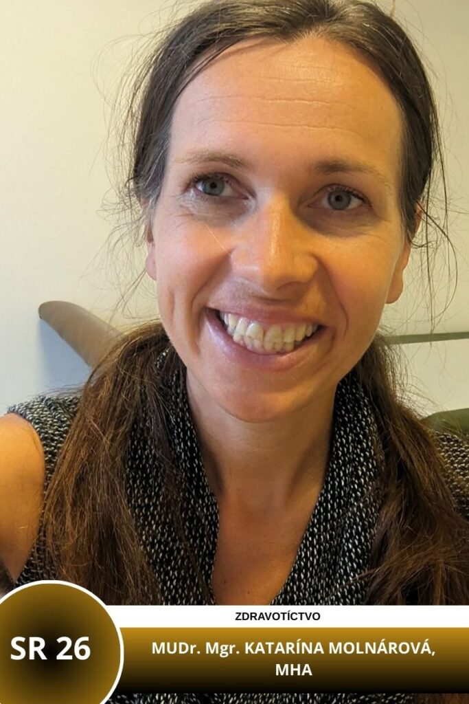 MUDr. Mgr. KATARÍNA MOLNÁROVÁ, MHA, lekárka