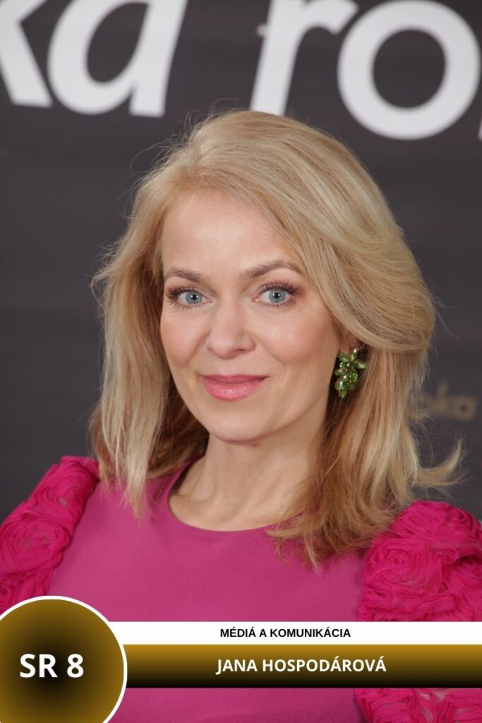 SR 8 - JANA HOSPODÁROVÁ, televízna moderátorka a občianska aktivistka v oblasti práv zvierat